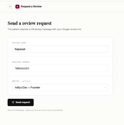 Send a Google review request from FormAlert